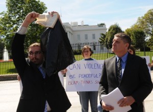York's new appointee to the Loudoun Library Board, demonstrating his support for the written word